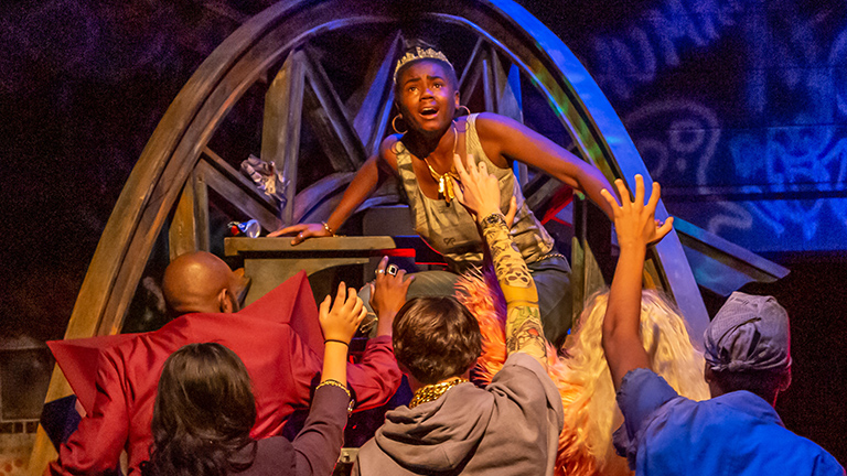 Students perform in "In the Blood"